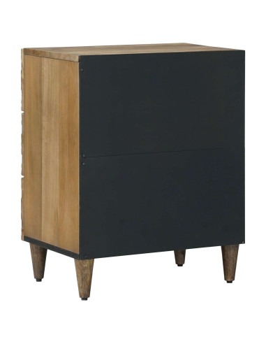 Mobiletto da Letto con cassetto Marrone 50 x 33 x 60 cm