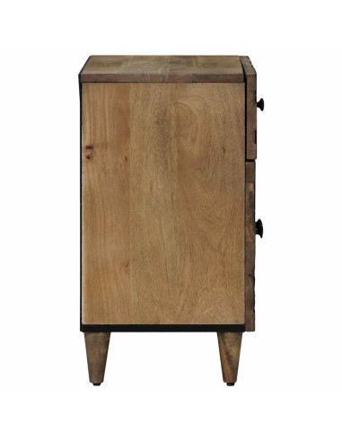 Mobiletto da Letto con cassetto Marrone 50 x 33 x 60 cm