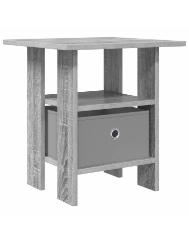 Comodino Grigio Sonoma 41 x 40 x 45 cm Legno multistrato