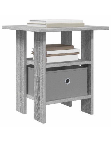 Comodino Grigio Sonoma 41 x 40 x 45 cm Legno multistrato