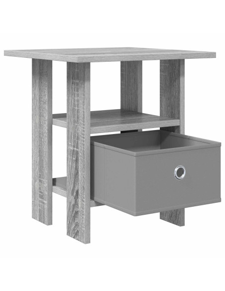 Comodino Grigio Sonoma 41 x 40 x 45 cm Legno multistrato