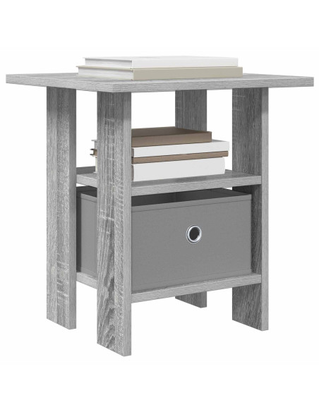 Comodino 2 pcs Grigio Sonoma 41 x 40 x 45 cm Legno multistrato