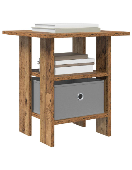 Comodino 2 pcs Legno vecchio 41 x 40 x 45 cm Legno multistrato