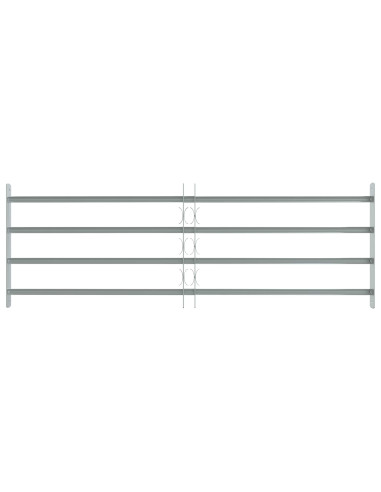 Griglia di sicurezza per finestre con 4 barre trasversali 3 pcs