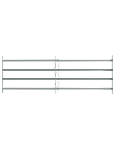 Griglia di sicurezza per finestre con 4 barre trasversali 3 pcs