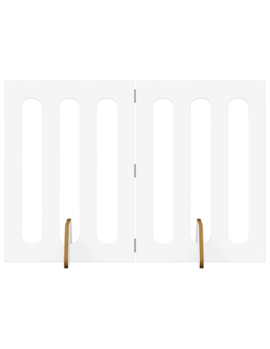 Recinto pieghevole per animali 2 pcs Bianco 100,5 x 38 x 70 cm