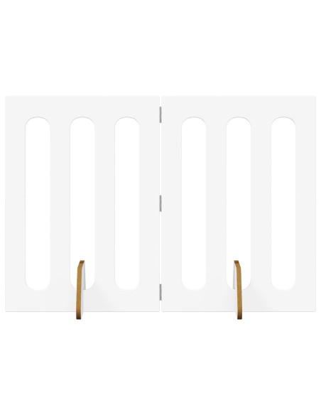 Recinto pieghevole per animali 2 pcs Bianco 100,5 x 38 x 70 cm