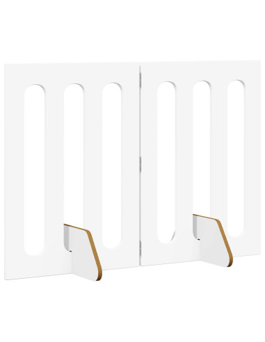 Recinto pieghevole per animali 2 pcs Bianco 100,5 x 38 x 70 cm