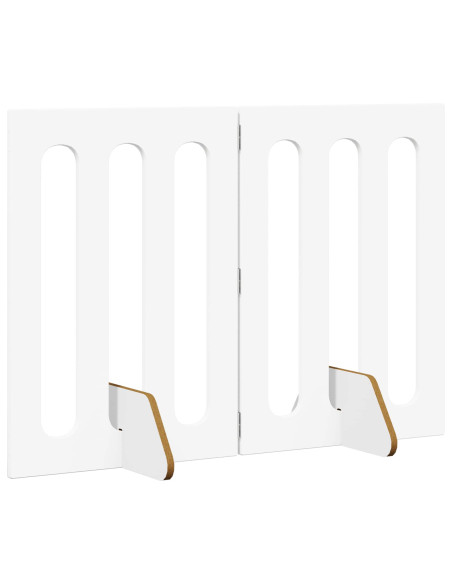 Recinto pieghevole per animali 2 pcs Bianco 100,5 x 38 x 70 cm