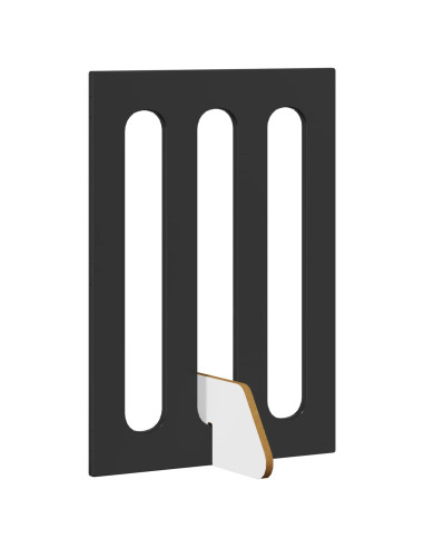 Recinto pieghevole per animali 2 pcs Rovere Nero