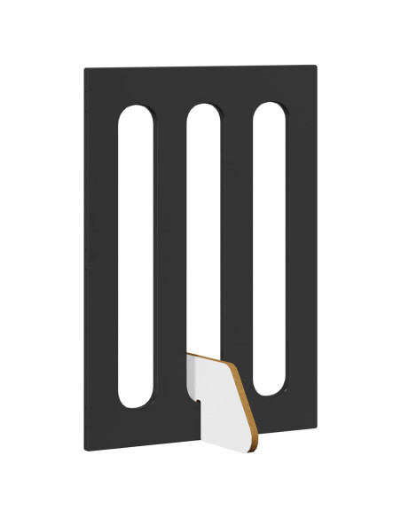 Recinto pieghevole per animali 2 pcs Rovere Nero
