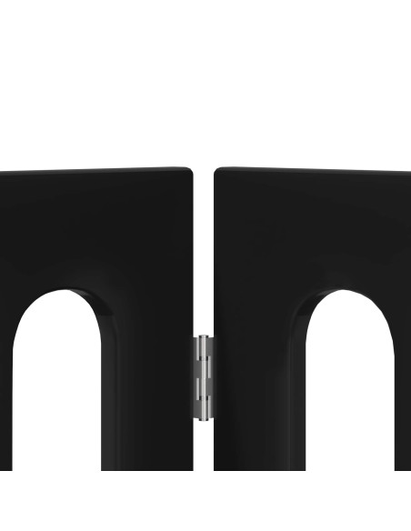 Recinto pieghevole per animali 2 pcs Rovere Nero