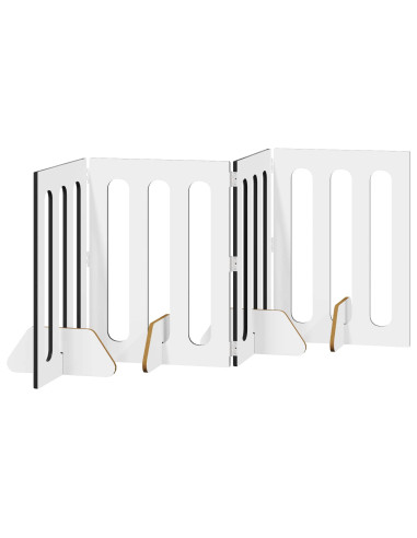 Recinto pieghevole per animali 4 pcs Rovere Nero