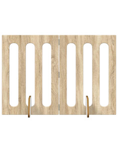 Recinto pieghevole per animali 2 pcs Rovere Sonoma 2