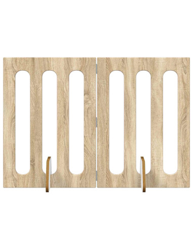 Recinto pieghevole per animali 2 pcs Rovere Sonoma