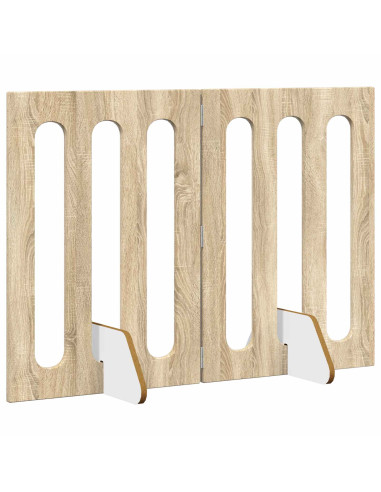 Recinto pieghevole per animali 2 pcs Rovere Sonoma