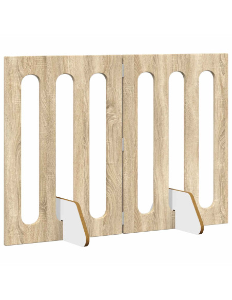 Recinto pieghevole per animali 2 pcs Rovere Sonoma