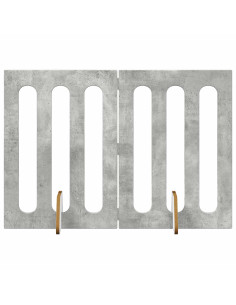 Recinto pieghevole per animali 2 pcs Grigio Cemento 2