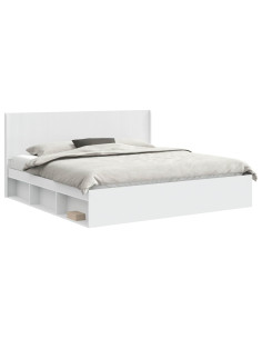Struttura del letto con stoccaggio e testata 3 pcs 2