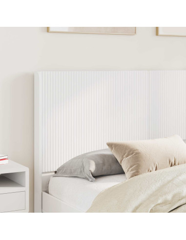 Struttura del letto con stoccaggio e testata Bianco