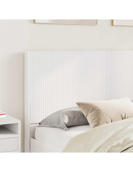 Struttura del letto con stoccaggio e testata Bianco