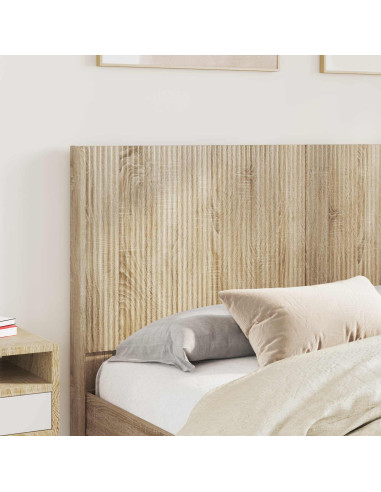 Struttura del letto con stoccaggio e testata Rovere Sonoma