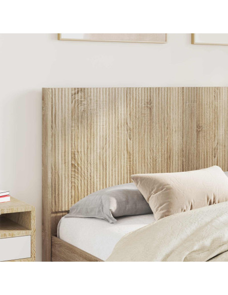 Struttura del letto con stoccaggio e testata Rovere Sonoma