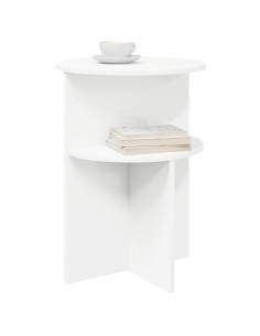 Tavolo laterale Bianco Ø 39,5 x 55 cm Legno ingegnerizzato 2