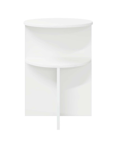 Tavolo laterale Bianco Ø 39,5 x 55 cm Legno ingegnerizzato