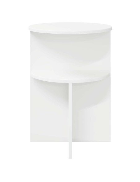 Tavolo laterale Bianco Ø 39,5 x 55 cm Legno ingegnerizzato