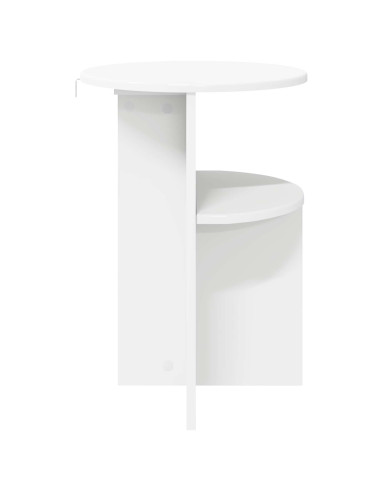 Tavolo laterale Bianco Ø 39,5 x 55 cm Legno ingegnerizzato