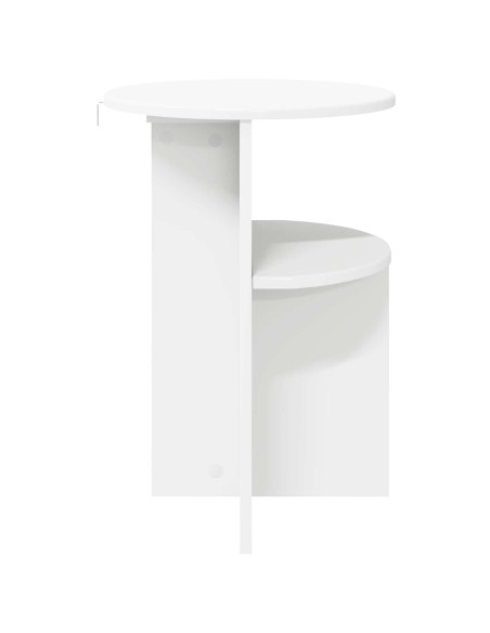 Tavolo laterale Bianco Ø 39,5 x 55 cm Legno ingegnerizzato