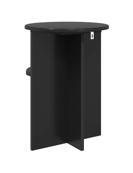 Tavolo laterale Rovere Nero Ø 39,5 x 55 cm Legno ingegnerizzato