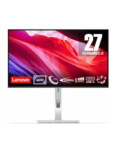 MONITOR LENOVO L27h-4A 67C0UAT6EU 27" IPS/QHD/VGA,HDMI,DP, USB-C/PIVOT BIANCO
