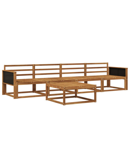 Set di divani da esterno 5 pcs Naturale