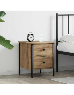Comodino con cassetto rovere artigianale 40 x 42 x 50 cm