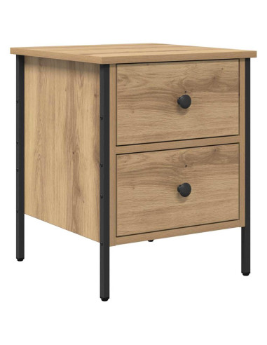 Comodino con cassetto rovere artigianale 40 x 42 x 50 cm