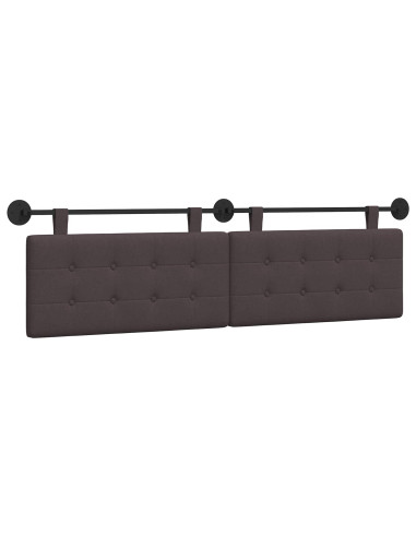 Testata appesa Marrone Scuro 190 x 55 x 5 cm Tessuto