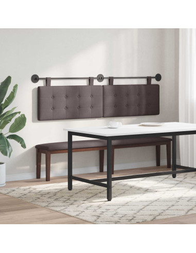 Testata appesa Marrone Scuro 190 x 55 x 5 cm Tessuto