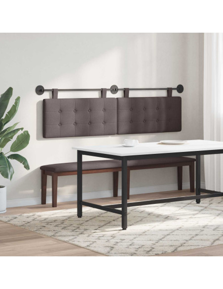 Testata appesa Marrone Scuro 190 x 55 x 5 cm Tessuto