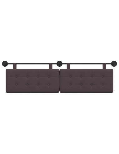 Testata appesa Marrone Scuro 190 x 55 x 5 cm Tessuto