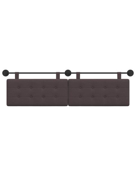Testata appesa Marrone Scuro 190 x 55 x 5 cm Tessuto
