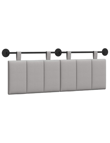 Testata appesa Rigato Grigio Nuvola 150 x 55 x 5 cm Tessuto