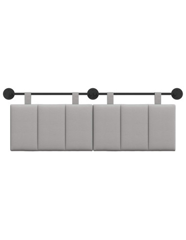 Testata appesa Rigato Grigio Nuvola 150 x 55 x 5 cm Tessuto
