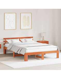 Struttura del letto Marrone cerato 150 x 200 cm Pino massello
