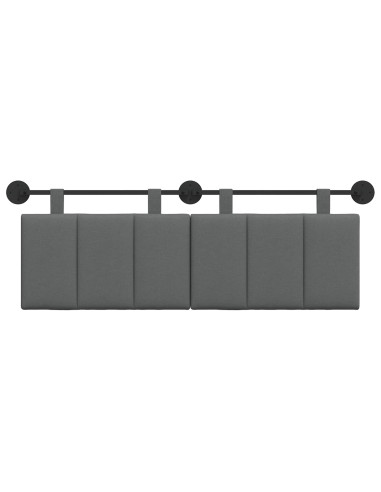 Testata appesa Rigato Grigio scuro 150 x 55 x 5 cm Tessuto