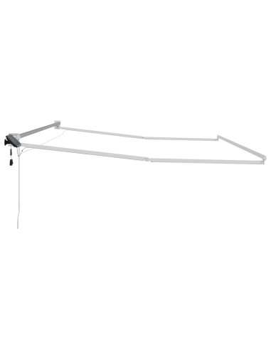 Struttura della tenda elettrica retrattile Bianco 4,5 × 3 m