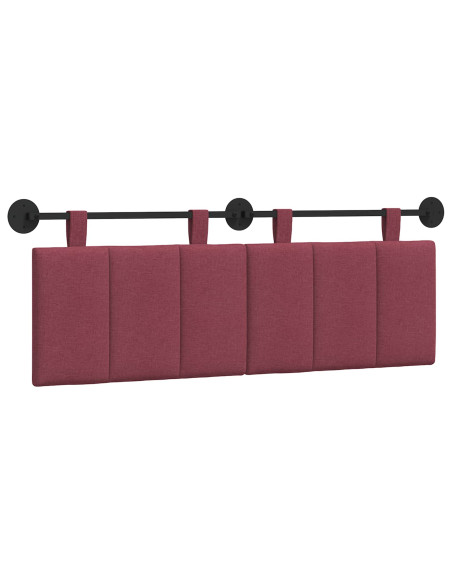 Testata appesa Rigato Rosso Vino 150 x 55 x 5 cm Tessuto