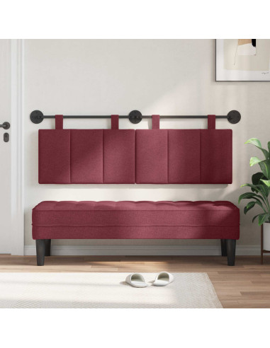 Testata appesa Rigato Rosso Vino 150 x 55 x 5 cm Tessuto