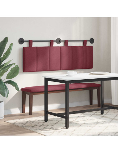 Testata appesa Rigato Rosso Vino 150 x 55 x 5 cm Tessuto